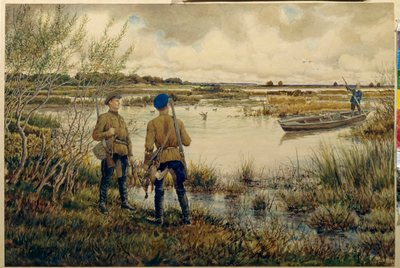 Returning from the Hunt by Ernest Ernestovich Lissner