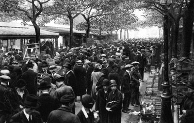 General View of the Bird Market, Paris by Ernest Flammarion