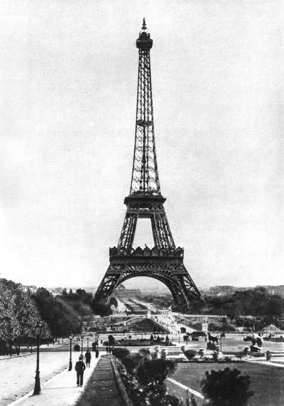 The Eiffel Tower from Trocadero, Paris, 1931 by Ernest Flammarion