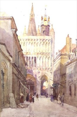 Notre Dame, Dijon 1897 by Ernest George