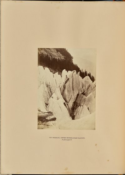 Ice Needles - Unter Grindelwald Glacier by Ernest H. Edwards