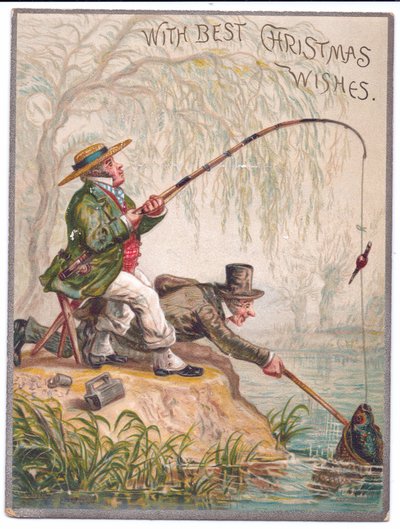 Two Men Fishing by the River, c.1880 by Ernest Henry Griset