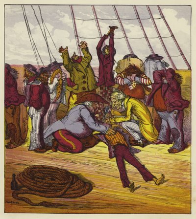Billee fainted on board the Mary Jane by Ernest Henry Griset