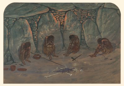 Prehistoric Scene, 1871 by Ernest Henry Griset