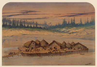 Prehistoric Village, 1871 by Ernest Henry Griset