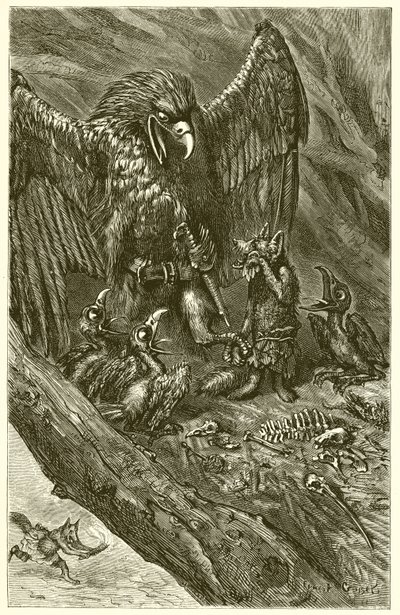 The Eagle and the Fox by Ernest Henry Griset