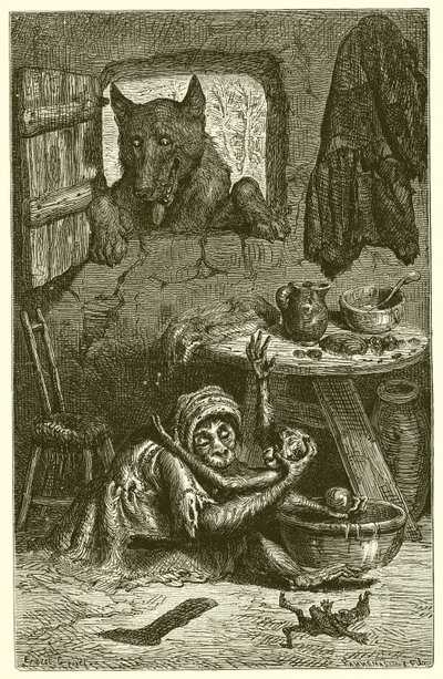 The Nurse and the Wolf by Ernest Henry Griset