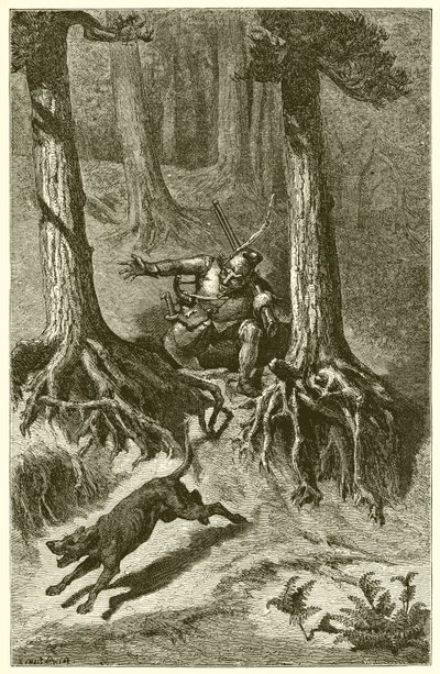 The Old Hound by Ernest Henry Griset