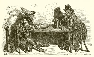 The Satyr and the Traveller by Ernest Henry Griset