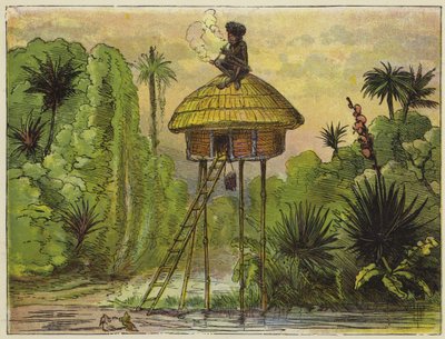 This is the King of Ashantee, perched up so comically by Ernest Henry Griset