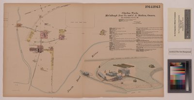 Charbon Works, Maryland, Hexamer General Surveys, 1885 by Ernest Hexamer
