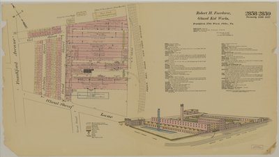 Frankford Ave. and Wheatsheaf Lane, Hexamer General Surveys, 1895 by Ernest Hexamer