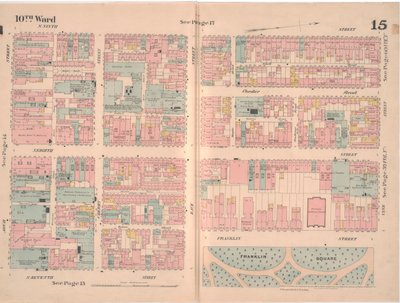 Insurance Map of the City of Philadelphia; volume 2, plate15, 1887 by Ernest Hexamer