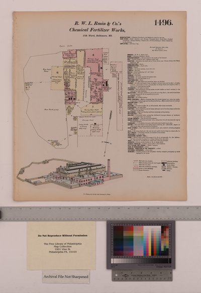 R.W.L. Rasin & Co. Chemical Fertilizer Works, Baltimore, Maryland, Hexamer General Surveys by Ernest Hexamer