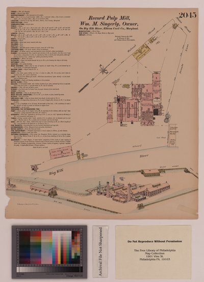 Record Pulp Mill, Elkton, Maryland, Hexamer General Surveys, 1808 by Ernest Hexamer
