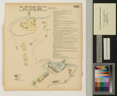 West Amwell Mill, Big Elk Creek, Maryland, Hexamer General Surveys, 1876 by Ernest Hexamer
