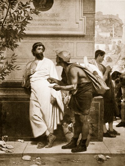 Aristides and the Peasant, illustration from 