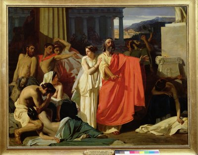 Oedipus and Antigone Being Exiled to Thebes, 1843 by Ernest Hillemacher