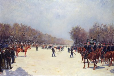 The Funeral of Mac-Mahon, 22 October 1893 by Ernest Jean Delahaye