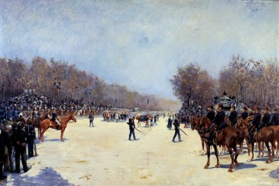 The Funeral of French President Mac Mahon by Ernest Jean Delahaye