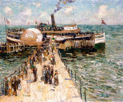 The Excursion Boat by Ernest Lawson