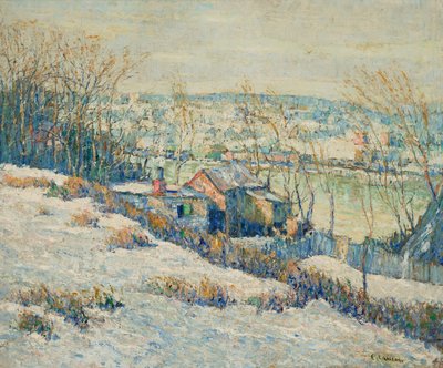 Upper Harlem River—Winter, c.1915 by Ernest Lawson