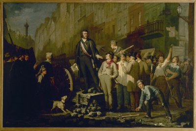 Alphonse Baudin on the Faubourg Saint-Antoine Barricade, December 3 by Ernest Louis Pichio