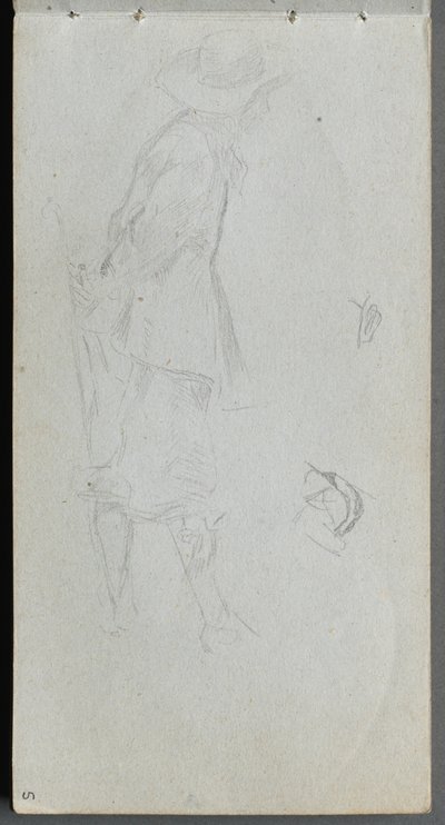 Sketchbook, page 05: Figure Study by Ernest Meissonier