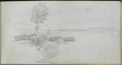 Landscape Study by Jean Louis Ernest Meissonier