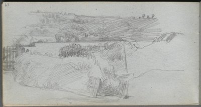 Sketchbook, page 29: Landscape Study by Jean Louis Ernest Meissonier