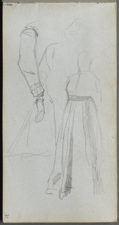 Sketchbook, page 31: Study of Figures by Ernest Meissonier