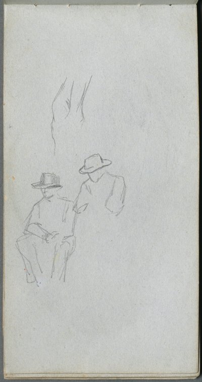 Sketchbook, page 32: Study of Figures by Jean Louis Ernest Meissonier