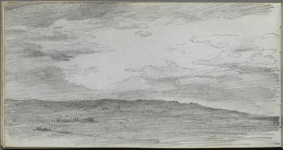 Sketchbook, Page 34: Landscape Study by Ernest Meissonier