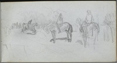 Sketchbook, Page 52: Figure Study by Jean Louis Ernest Meissonier