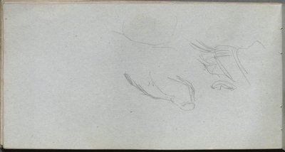 Sketchbook, page 72: Figure Study by Jean Louis Ernest Meissonier