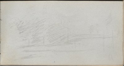 Sketchbook, page 78: Landscape Study by Jean Louis Ernest Meissonier