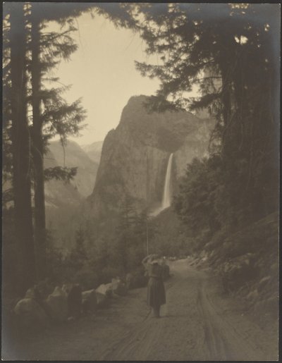 Bridal Veil Falls, Yosemite by Ernest Mitchell Pratt