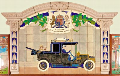 King Edward VII and the Prince of Wales in a Sedanca de Ville Motor Car by Ernest Montaut