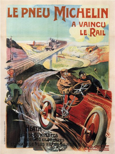 Panhard and Levassor Racing Car Driven by Heath by Ernest Montaut