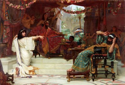 Esther Denouncing Haman to King Ahasuerus, 1888 by Ernest Normand