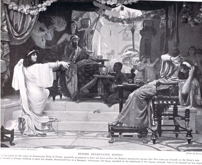 Esther Denouncing Haman, illustration from 