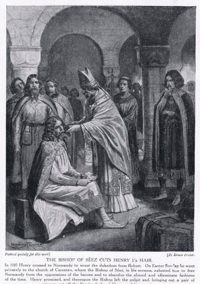The bishop of Seez cuts Henry I