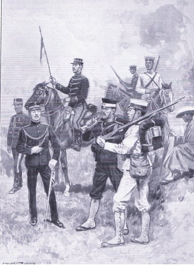 Types of Japanese Soldiers by Ernest Prater