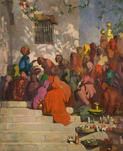 The Ganges (or Hindus and the Pandit), c.1922 by Ernest Stephen Lumsden