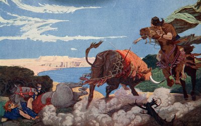 The Slaying of the Bull of Ishtar by Ernest Wellcousins