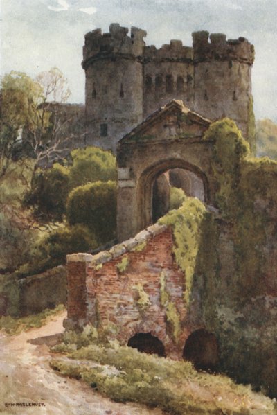 Carisbrooke Castle by Ernest William Haslehust