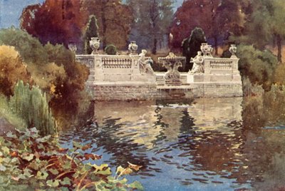 Lancaster Gate Fountain, Kensington Gardens by Ernest William Haslehust