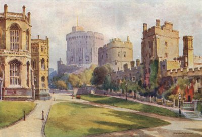 The Lower Ward, Windsor Castle by Ernest William Haslehust