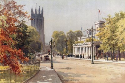 The Parade and Pump Room, Leamington by Ernest William Haslehust