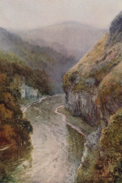 The Wye near Cressbrook Dale by Ernest William Haslehust